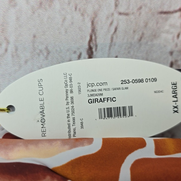 mynah giraffe bathing suit nwt xxl medium coverage removable cups - Picture 4 of 6